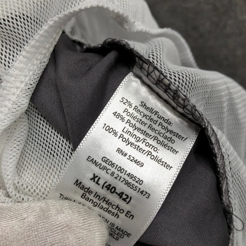 NWT‎ George Above The Knee Swim Shorts Mens XL Gray Mesh Lined Swim Trunks 6''